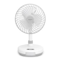 พัดลมชาร์จไฟ Anitech Mini Rechargeable Fan รุ่น SMF-08 white รับประกัน 2 ปี