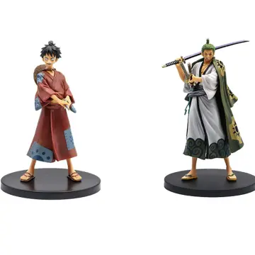 Anime Roronoa Zoro Action Figure in Kimono DXF Wano Country Pvc