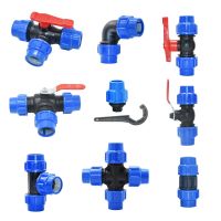 ✶▪ 20/25/32/40/50/63mm PVC PE Tube Tap Water Splitter Plastic Quick Valve Connector Garden Farm Irrigation Water Pipe Fittings