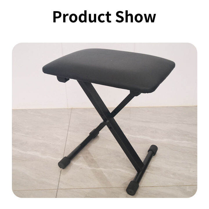 Adjustable Height Piano Stool With Padded Cushion Storage Compartment And Keyboard Practical And Functional Music Bench