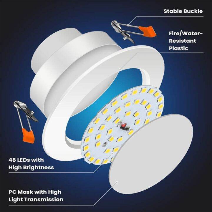 ไฟสปอตไลท์-led-7w-ติดภายในดาวน์ไลท์-led-สีขาวสำหรับห้องนั่งเล่นเคาน์เตอร์บาร์ห้องโถงเพดานสำนักงานไฟอัตโนมัติ