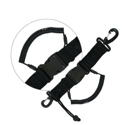 ：“{—— Scuba Diving Dive Canoe Camera Lanyard With Quick Release Buckle And Clips For Under Kayaking Swimming Sports Accessories Black