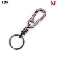 [PDBH แฟชั่น Store] สแตนเลสสตีลหัวเข็มขัด Carabiner Keychain Anti-Lost หัวเข็มขัดหด