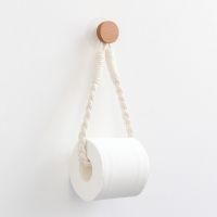【hot】 4 Types Hanging Rope Toilet Paper Holder Hotel Decoration Supplies
