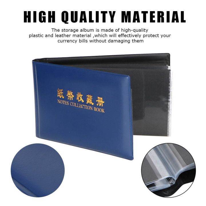 30-pages-paper-money-collection-album-collection-pockets-money-banknote-for-collector-loose-leaf-sheet-protective-bag-photo-albums