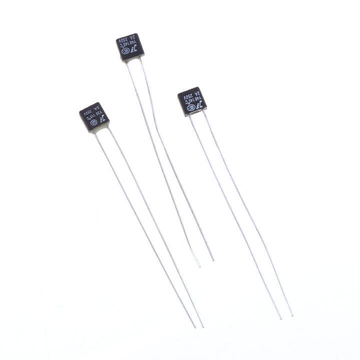 pheebss-10pcs-black-square-fan-motor-2a-250v-thermal-fuse-led-fues-115-120-125-130-135-140-145-150องศาสวิทช์อุณหภูมิ