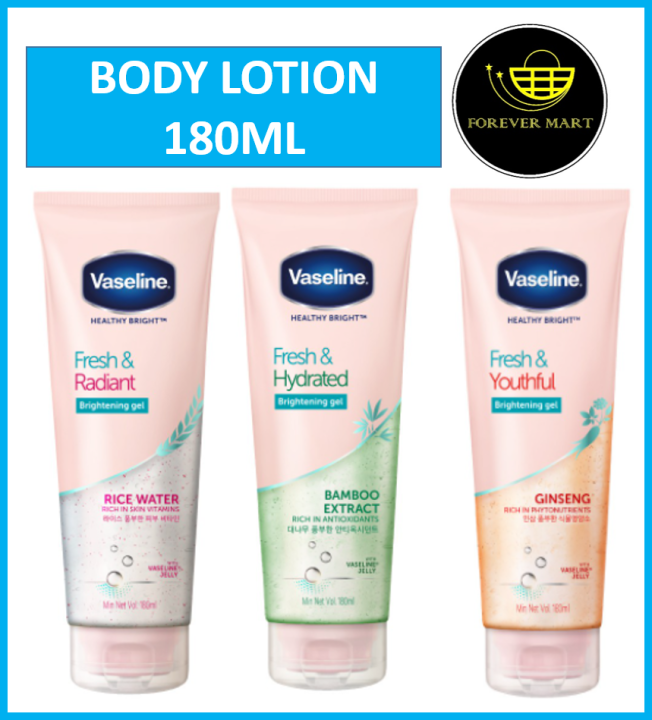 Vaseline Healthy Bright Fresh & Radiant Rice Water / Bamboo/ Gingseng