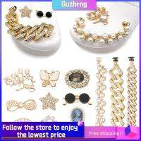 GUZHRNG แฟชั่น คริสตัล เพชร เสน่ห์รองเท้า Bling ของขวัญเด็ก อุปกรณ์เสริมโซ่รองเท้า ตกแต่งรองเท้า