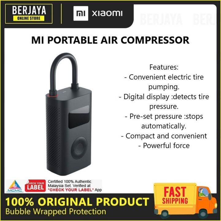 Xiaomi Portable Electric Air Compressor Lazada