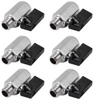 6X Chrome Brass 1/4Inch Bsp Ball Valve Threads Tap Male to Female Air Compressor Hose