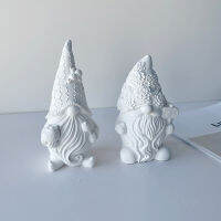 ใหม่ Faceless Santa Claus ซิลิโคนเทียนแม่พิมพ์ DIY Christmas Dwarf Snowman ยิปซั่มเรซิ่นสบู่น้ำแข็งแม่พิมพ์ตกแต่งบ้านวันหยุดของขวัญ-cijiha