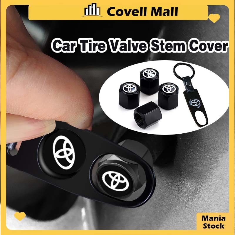 Car Tire Valve Stem Cover-Heavy-Duty Wheel air Cove with Wrench Keychain Car Exterior Accessories Suitable For 