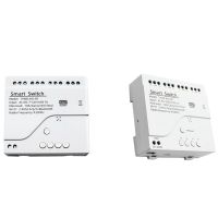 Tuya Smart Wifi Switch Module RF 433 Radio Remote Control 4CH Inching Relay for Alexa Google Home, 4CH