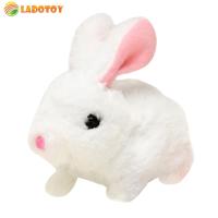 Electronic Plush Rabbit Toy with Sound and Movement Nteractive Toy Cuddly Shake Ears Electric Pet Soft Texture Educational Toy for Kids Birthday Gifts