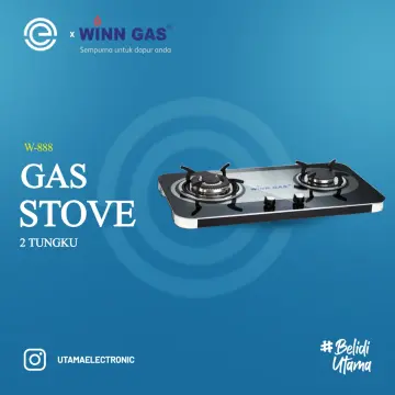 Promo Terlaris Winn Gas W-888 Kompor Gas Tanam 2 Tungku W888