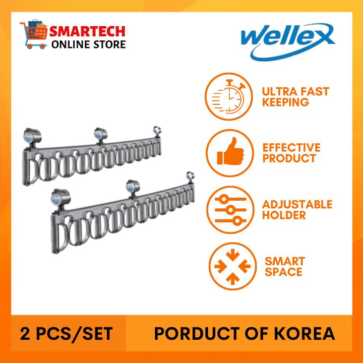 Wellex Clothespin GP for Laundry Drying Rack 22 Slide Ultra Spin │No Winkle │Made in Korea Lazada