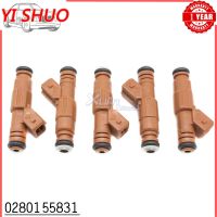 5Pcs รถหัวฉีดหัวฉีด0280155831สำหรับ Volvo V70 S70 C70 S80 XC70 XC90 2.0L 2.5L 2.4L 2.9L 2.8L 1998-2009