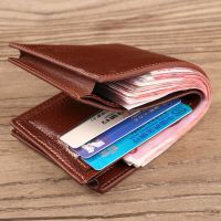 Mens Short Wallet With Extra Circumference And Widening 2022 New Pu Young Mens Horizontal Style Large Capacity Fashionable Wallet With Multiple Card Slots 【OCT】