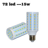 15วัตต์ LED ข้าวโพดหลอดไฟ E27 12โวลต์72หลอดไฟ LED 5730 SMD ประหยัดพลังงาน LED ข้าวโพดแสง L ampada เย็นอบอุ่นสีขาว