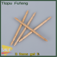 Tlapu เสาเสาไม้1:12บ้านตุ๊กตา4ชิ้นเฟอร์นิเจอร์แบบ DIY อุปกรณ์ตกแต่ง