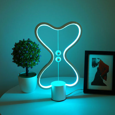 LED Heng Balance Light Creative Magnetic Switch Color Night Light USB Desktop Decoration Table Lamp Home Bedside Night Lamp Gift