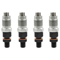 4Piece Fuel Injector Nozzle 6454-53900 16454-53905 for Kubota Engine V2203 V2003 V1903 D1703 L4600 L4610 M5400 KX121 KX161