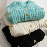 Short soft Cardigan Sweater tops 2021 Autumn New Long Sleeve Split Sleeve Pocket Knit Sweater women Solid Color cardigans Jacket