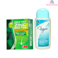 Biotin Zinc DEXTRA หญ้าหางม้า 30 แคปซูล + Regro Hair Protective Shampoo  [MMDD]