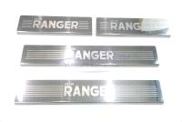 ชายบันได ชายบันไดสแตนเลส 4 ประตู Ford Ranger ฟอร์ด เรนเจอร์ แรงเจอร์ 2012-2020 (RICH) LOGO USE FOR RANGER