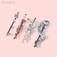 Demon Slayer Weapon Enamel Pins Custom Anime Knife Brooches Lapel Badges Backpack Cartoon Jewelry Gift for Fans Friend Wholesale