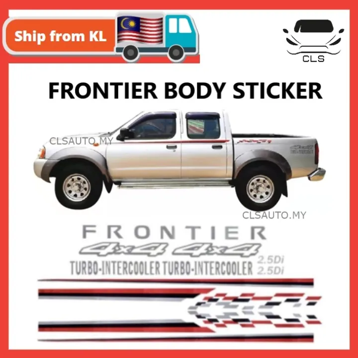 Nissan Frontier Car Side Body Sticker Set Pelekat Frontier Stiker X Lazada