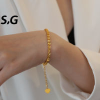 สร้อยข้อมือหางโกลด์ฟีนิกซ์ S, G-สร้อยข้อมือทองย้อนยุค18K สร้อยข้อมือหรูหราน้ำหนักเบาระดับไฮเอนด์ของผู้หญิง