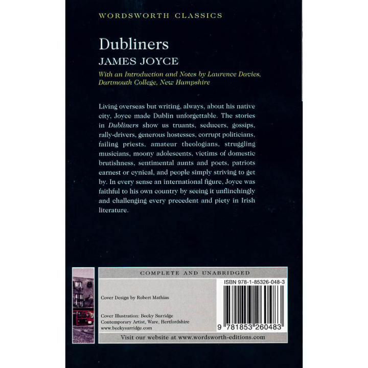 english-dubliners-wordsworth-childrens-classics-dublin-novel-english-book-james-joyce