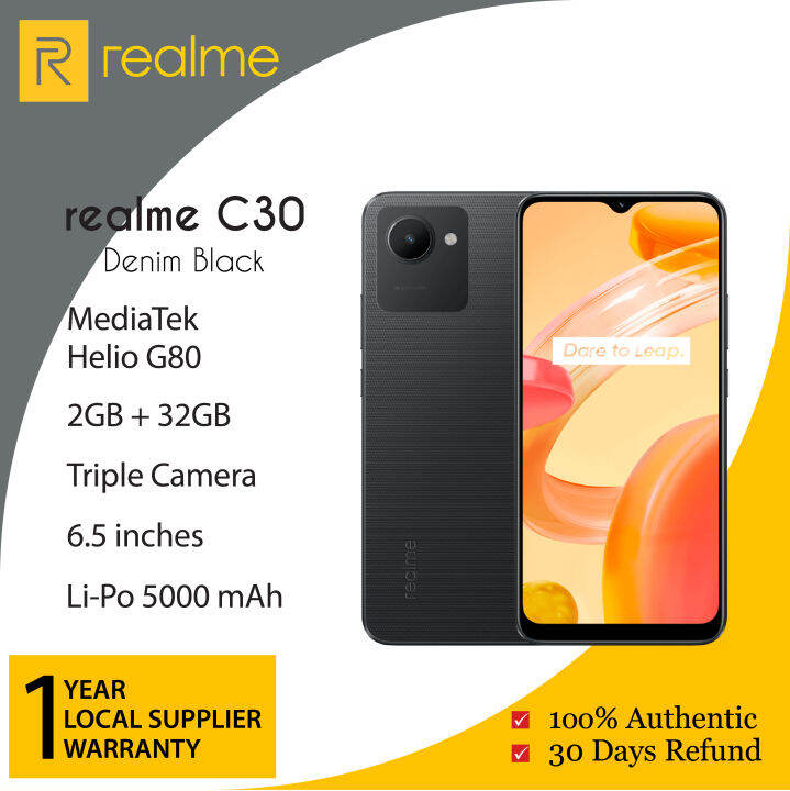 realme c30 black