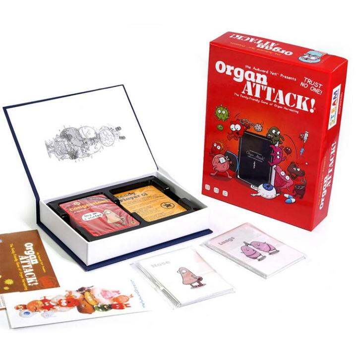 Organ Attack Card Game Table Game Board Card Game Full English Family ...