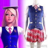 SHUAIYI Barbie Princesa Fantasia Para Mulheres อนิเมะคอสเพลย์ Charme Da Escola Delancey DE Wen เครื่องแบบ ยอดนิยม แฟนตาซีวันฮาโลวีน ภาพยนตร์