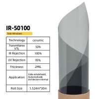 VLT50% Skin Care Heat Rejection Solar Window Film Anti Glare Nano Ceramic Film IRR100% Car Window Tinted Solar Film