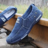 COD ❈◄◇ The Outline Shop27dgsd6gfd Fashion Denim Men Canvas Shoes Male Summer Sneakers Slip On Casual Breathable Shoes Loafers eVRZ