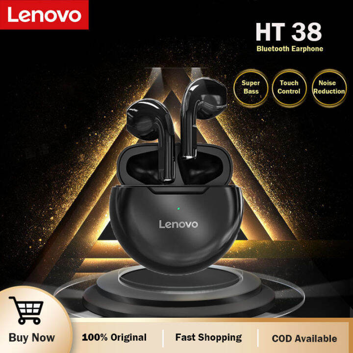 Lenovo Original Authentic HT38 TWS Bluetooth Headset Mini Wireless ...