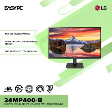 Monitor LED LG 24MP400-B de 23.8, Resolución 1920 x 1080 (Full HD