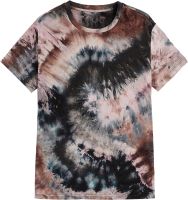 GORGLITTER Mens Tie Dye Crew Neck T-Shirt Short Sleeve Round Neck Tee