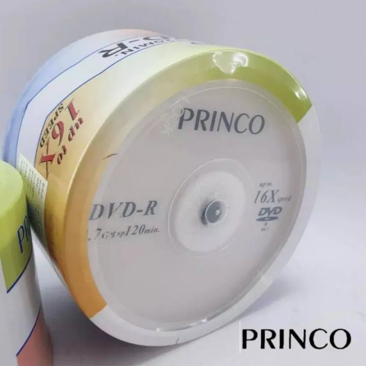 ส่วนลดพิเศษ PRINCO DVD-R PRINCO 16X DVD-R 4.7 GB 16x บรรจุ 50 แผ่น ...