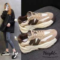 CODxdrrf5157 [Height ] Thick-Soled Heightened 5cm Daddy Shoes Women Versatile Comfortable Sports Womens Korean Version Fashion Casual