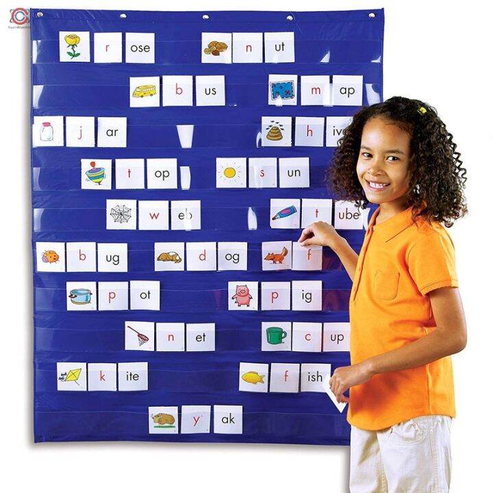 Standard Pocket Chart Education Learning Teaching for Home Scheduling