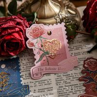 Scrapbooking Metal Hollow Rose Bookmarks Simple Good-looking Hand Account Book Page Marker Reading Clip Office