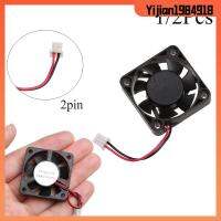 YIJIAN1984918 1/2pcs ใหม่ แล็ปท็อป 40mm x 10mm แบบ 2 ขา ระบบซีพียู ฮีทซิงค์ DC Brushless Fan พัดลมคอมพิวเตอร์ขนาดเล็ก 4010 12V คูลลิ่งคูลเลอร์