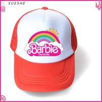 XUESHE หางม้าหางม้า หมวกบาร์บี้ ผ้าคอตตอน สีดำสีดำ หมวกแก๊ปเบสบอล ของใหม่ ปรับได้ปรับได้ ตาข่ายหมวกแก็ป สำหรับผู้หญิง