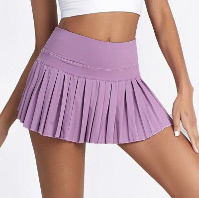 2023 Women Skirt High Waist Pleated Tennis School Mini Uniform Female Loose Casual Short Bottoms Spring Fall Clothing