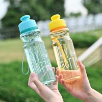 Water Bottle Outdoor Color Transparent Cold Water Cup Large Capacity Plastic Sports Kettle Wholesale Portable Botella De Agua