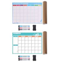 A3 Monthly Planner Magnetic Whiteboard Fridge Magnets Drawing Message Board Memo
